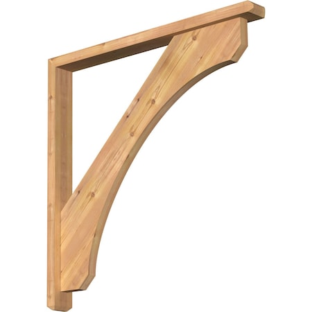 Ekena Millwork Legacy Craftsman Smooth Bracket w/ Offset Brace, Western Red Cedar, 3 1/2"W x 36"D x 36"H BKT0402X36X36LEC04SWR